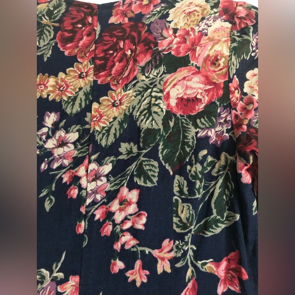 Denim & Supply Ralph Lauren, Navy/Red+ Floral Dress-Maxi. NEW with tags. Medium. - Picture 7 of 8